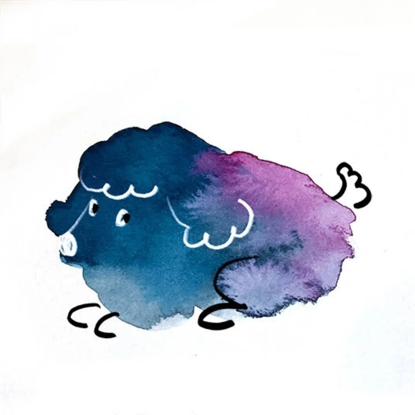 Blobtober 22 is Dog 🐩
.
.
.
Host: @buttercat_paradox 
.
.
#blobtober #blobtober2025 #octoberartchallenge #childrensillustrator #animalillustration