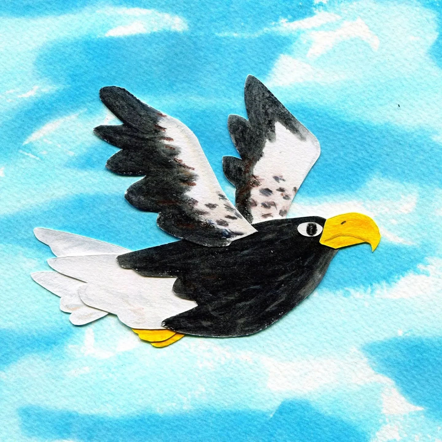 Jumping into #birbfest2026 a week in. I'm looking forward to doing a few of these this month. What's more fun than drawing birds, really 
.
.
@birbfest.challenge host: @monkeymintaka
#birbfest #stellarsseaeagle #seaeagle #childrensillustration