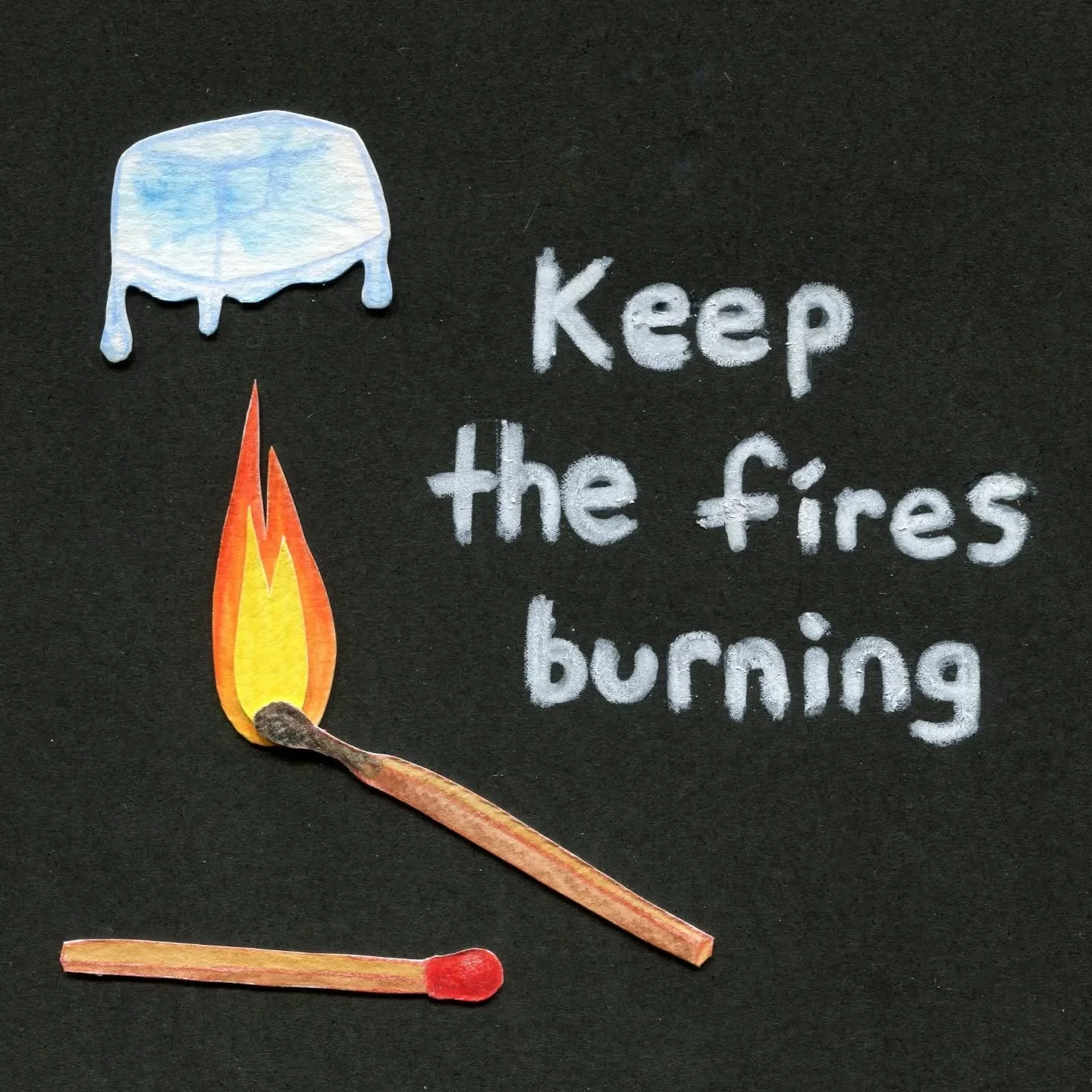 Ice cannot withstand warmth. I'm full of admiration and gratitude for everyone turning up the heat out there
.
.
#standwithminnesota #meltice 
#cutpaperart #standtogether