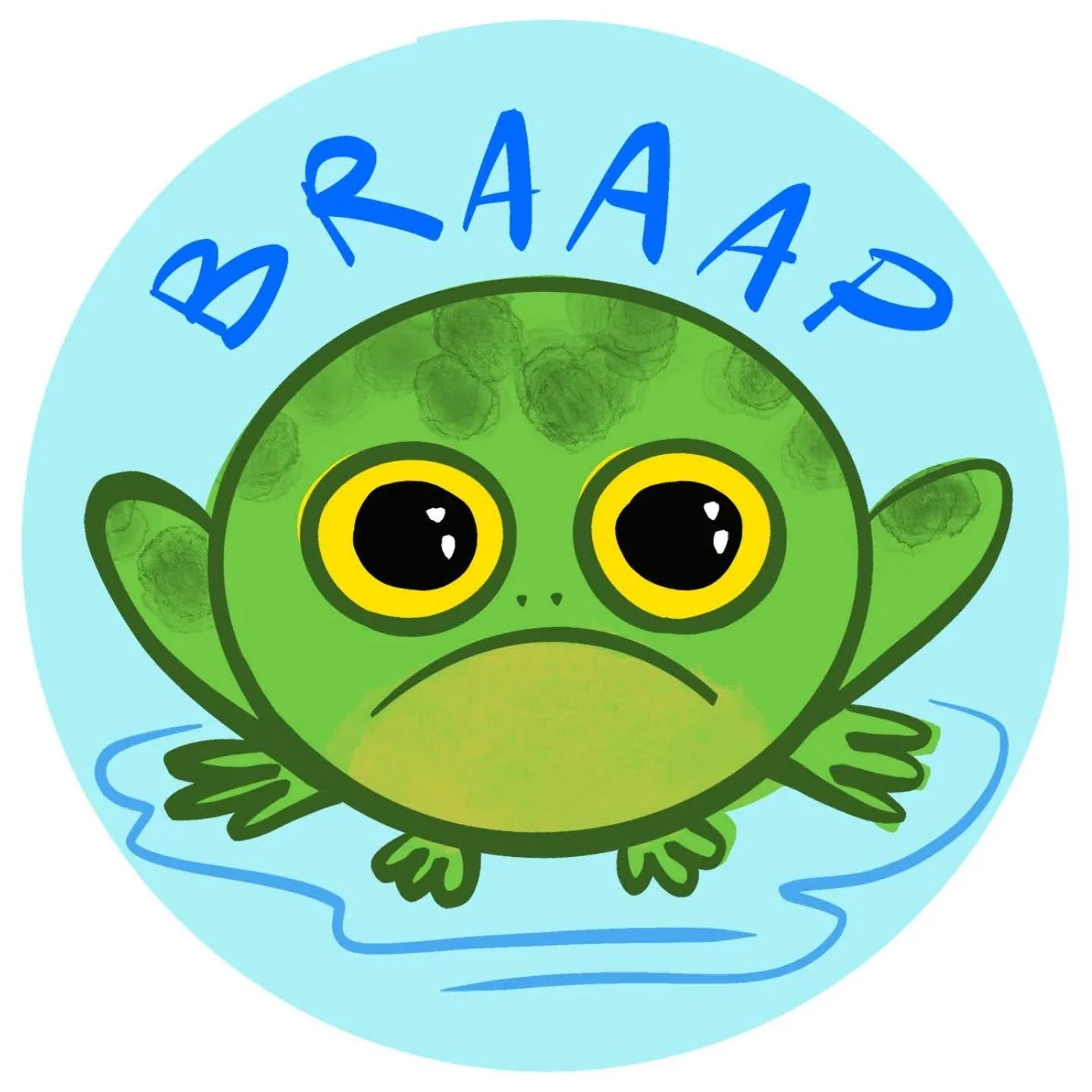 One more. What would a load of sticker designs be without at least one frog? 
@mikelowerystudio portfolio challenge 
.
#gettingpaidtodraw #stickerdesign #roundfrog #illustrationsketchbook