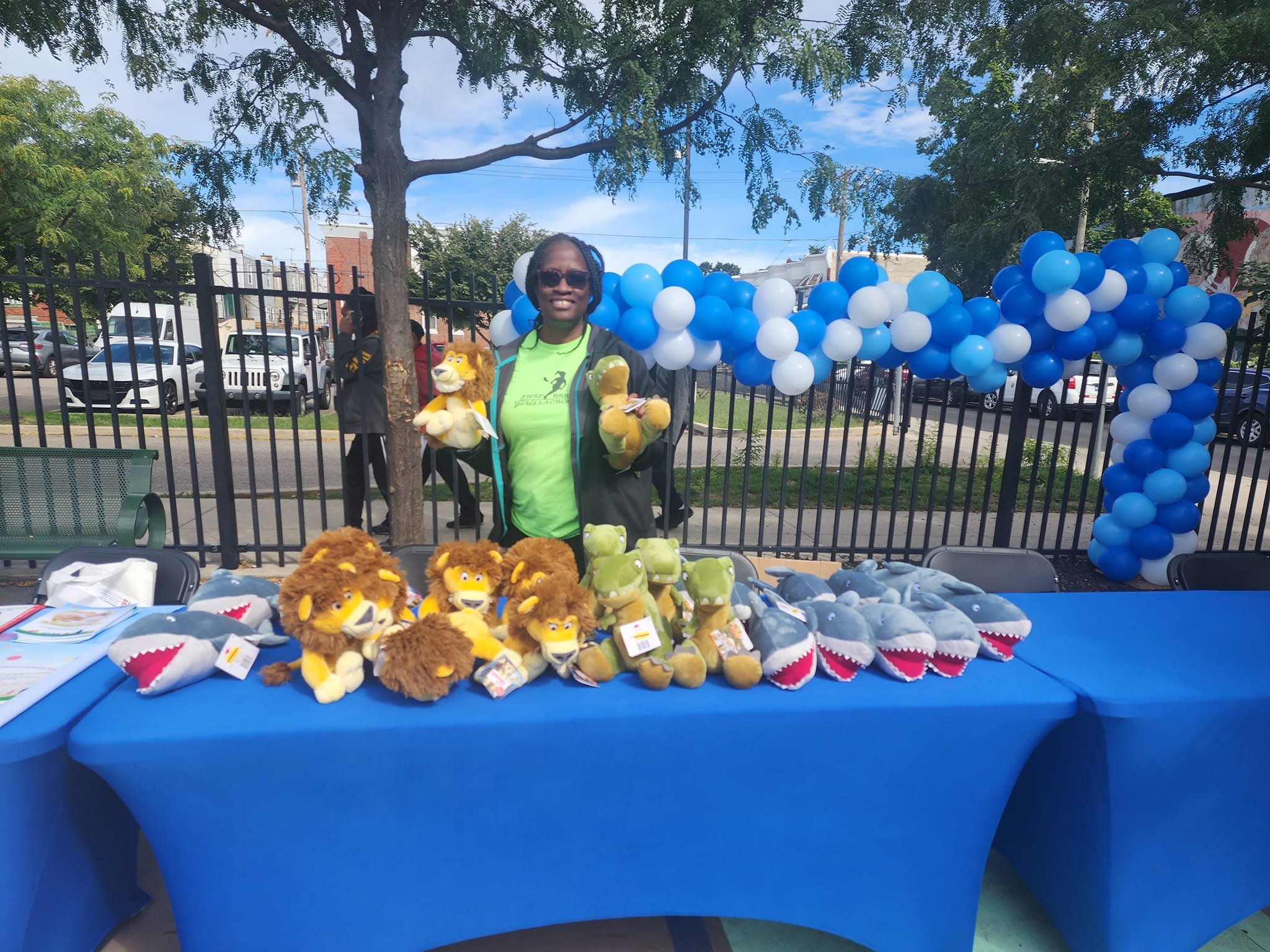 Edwards at BWSF vending table at Seay Back to  School Bash 2022.jpg