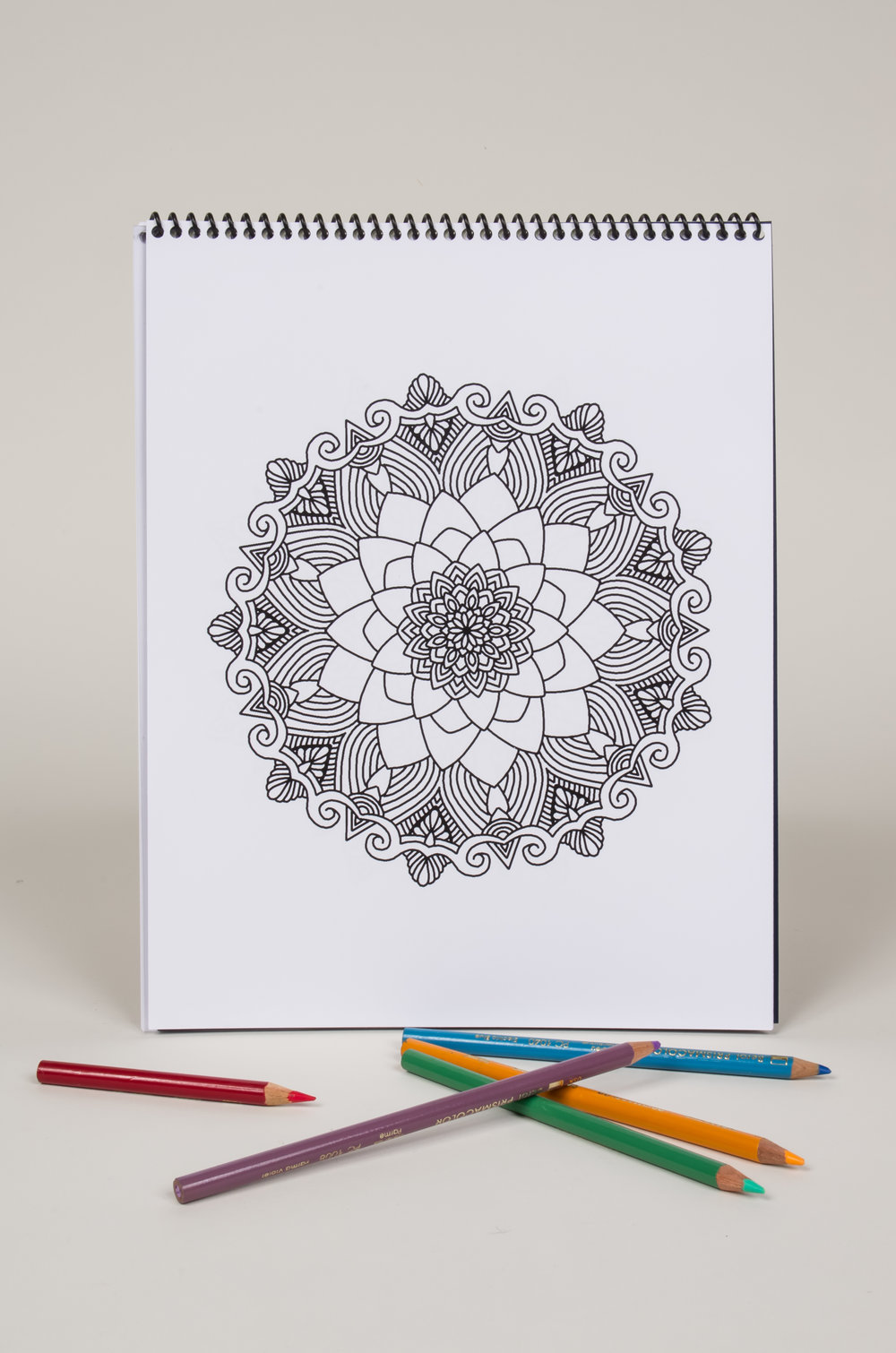  a sample of one of the mandalas that you can color in.&nbsp; 