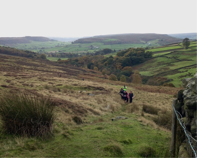 Of course I only stopped to take a photo of the wonderful scenery. Nothing to do with being out of breath