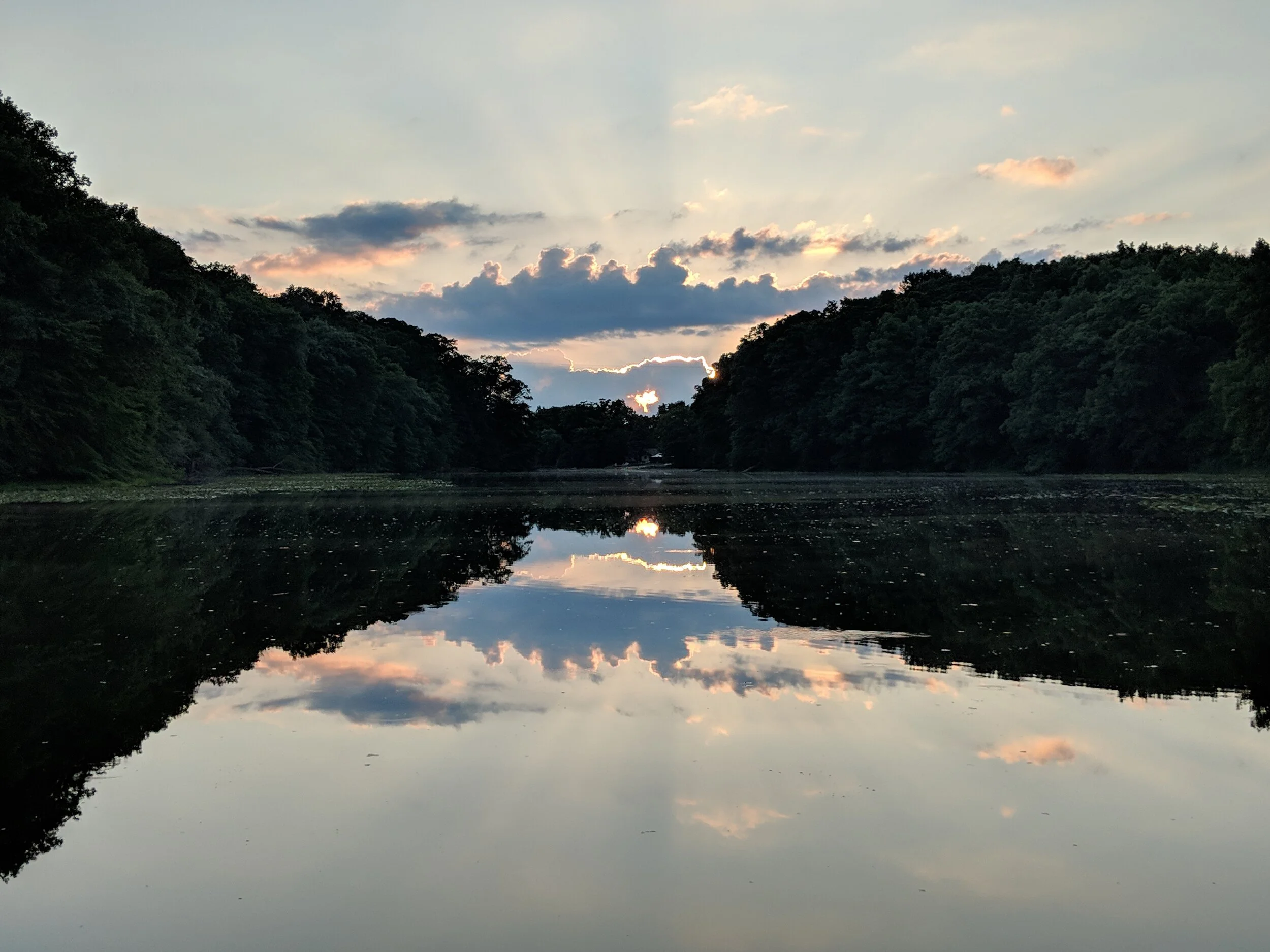 A view of the setting sun from the East Pier (Copy)