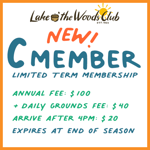Membership options at Lake O' The Woods