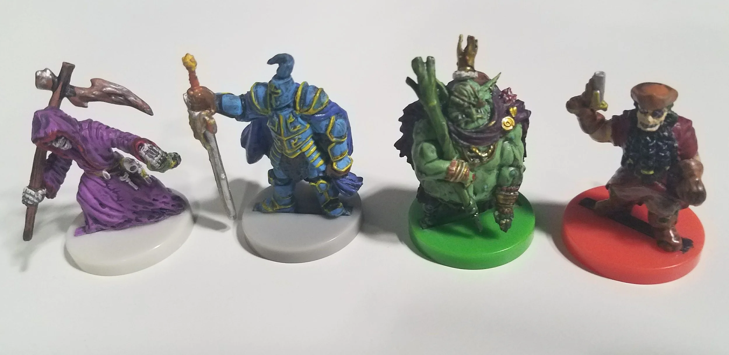 Some of the pre-prainted miniatures for the upcoming Heroes of Land, Air & Sea.