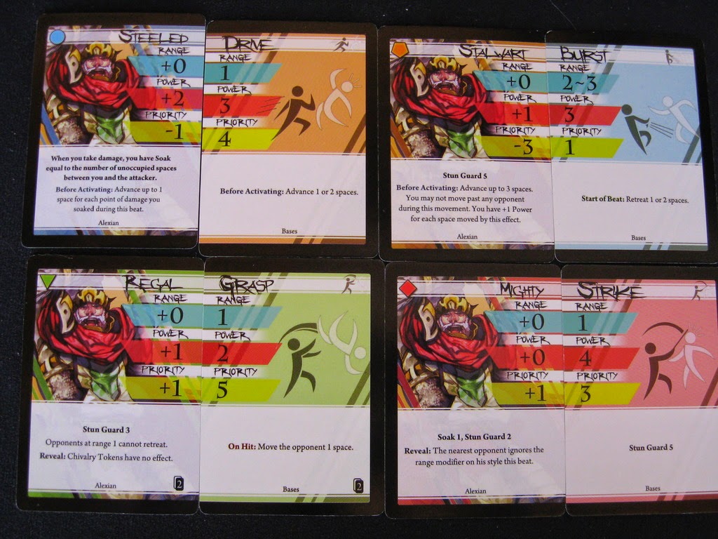 Some styles from King Alexian paired with standard bases.