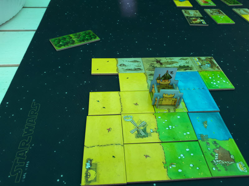 The double forest has no forest (or my castle) to connect with so I had to discard it.