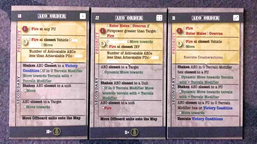AEO Order Cards