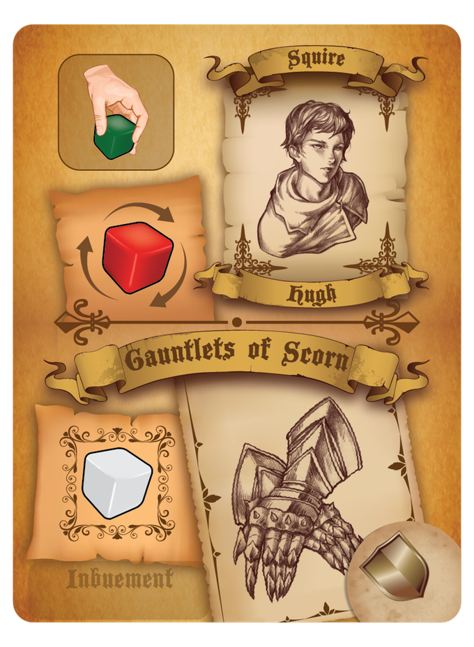 Enhancement card, used either as a squire or for its equipment