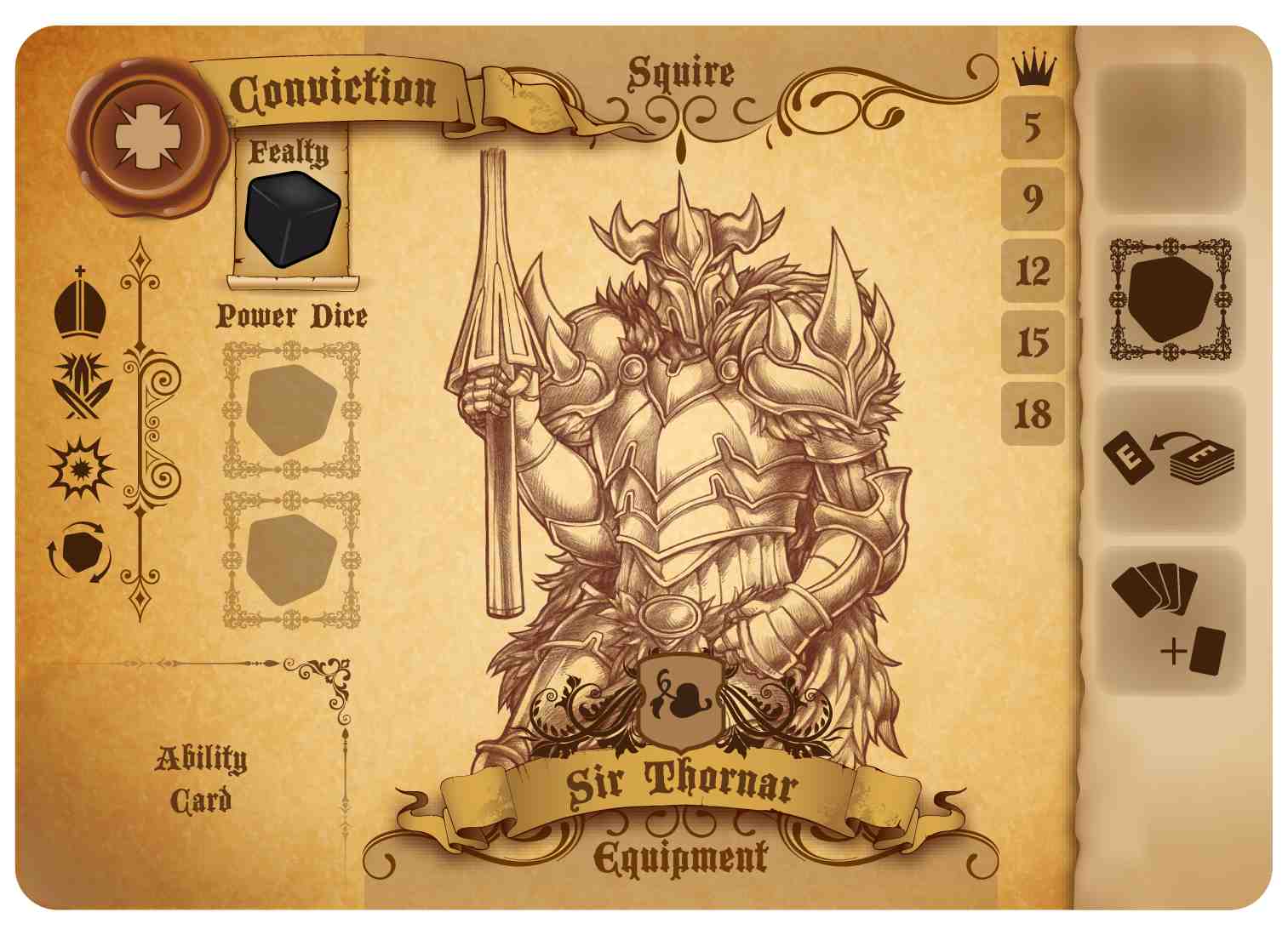 Sir Thornar knight card