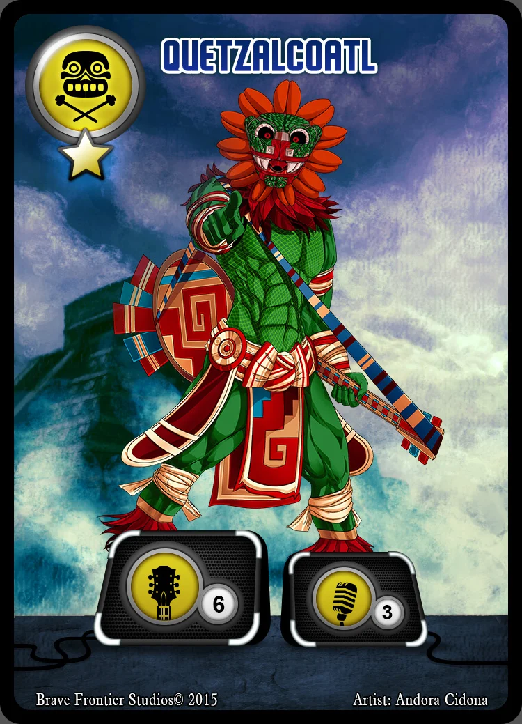Aztec God Card