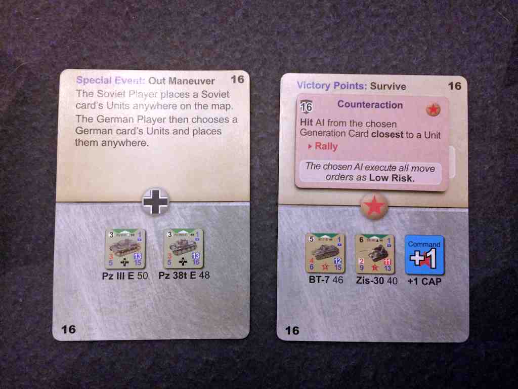 Cards and Tiles are usable by either side