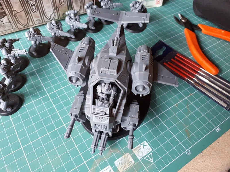 Ronin built this in record time however he made a mistake on the little wings...