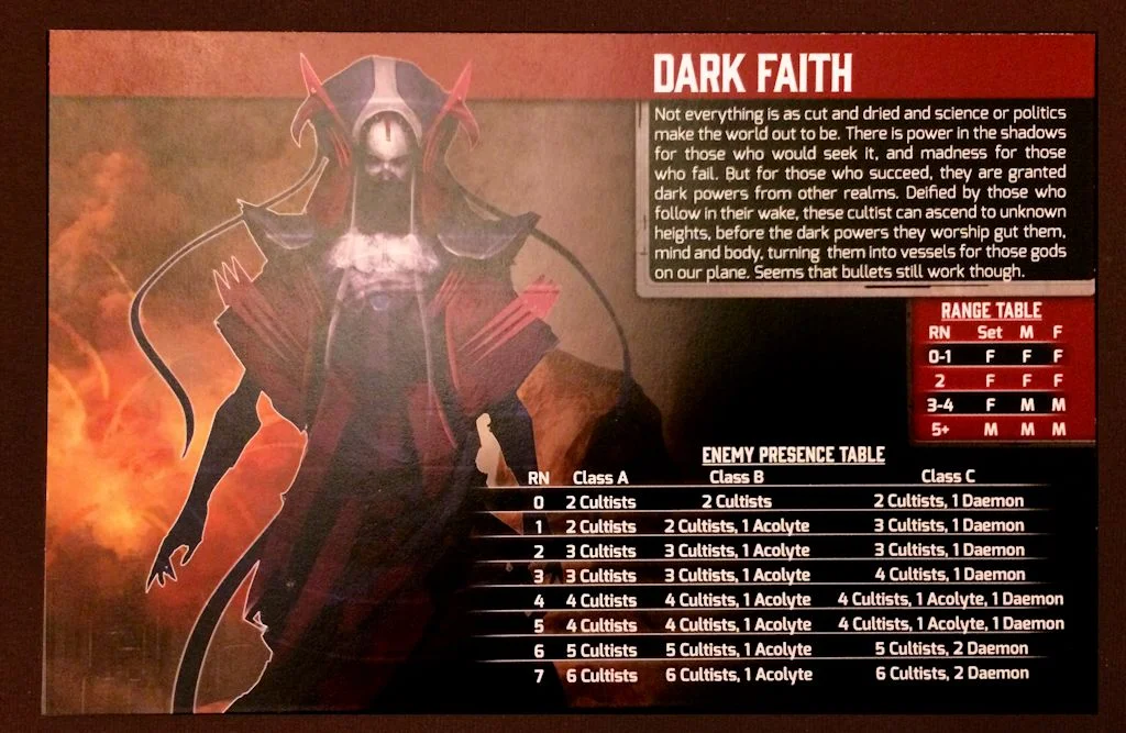 Dark Faith Enemy card