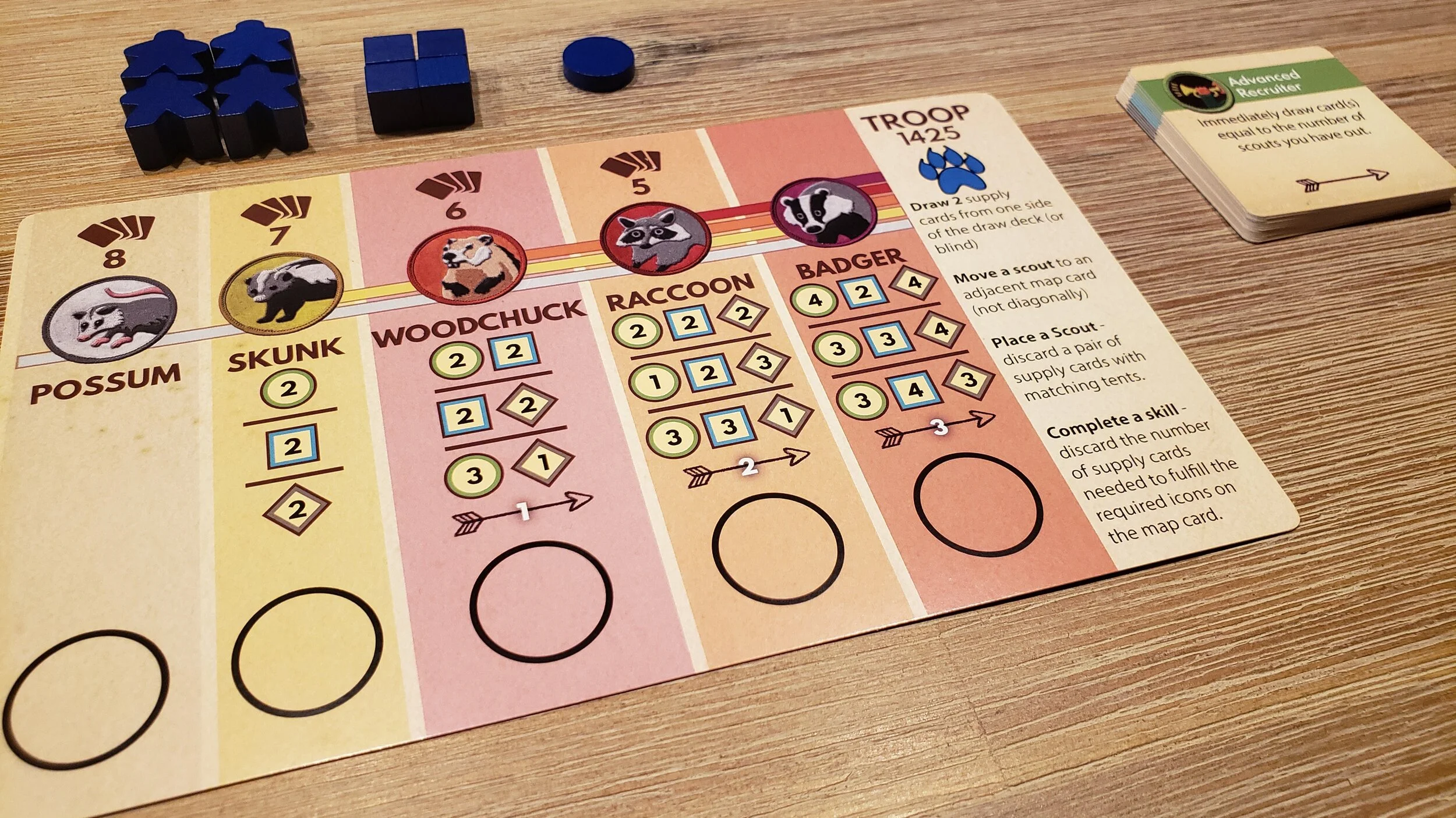 The prototype player board.