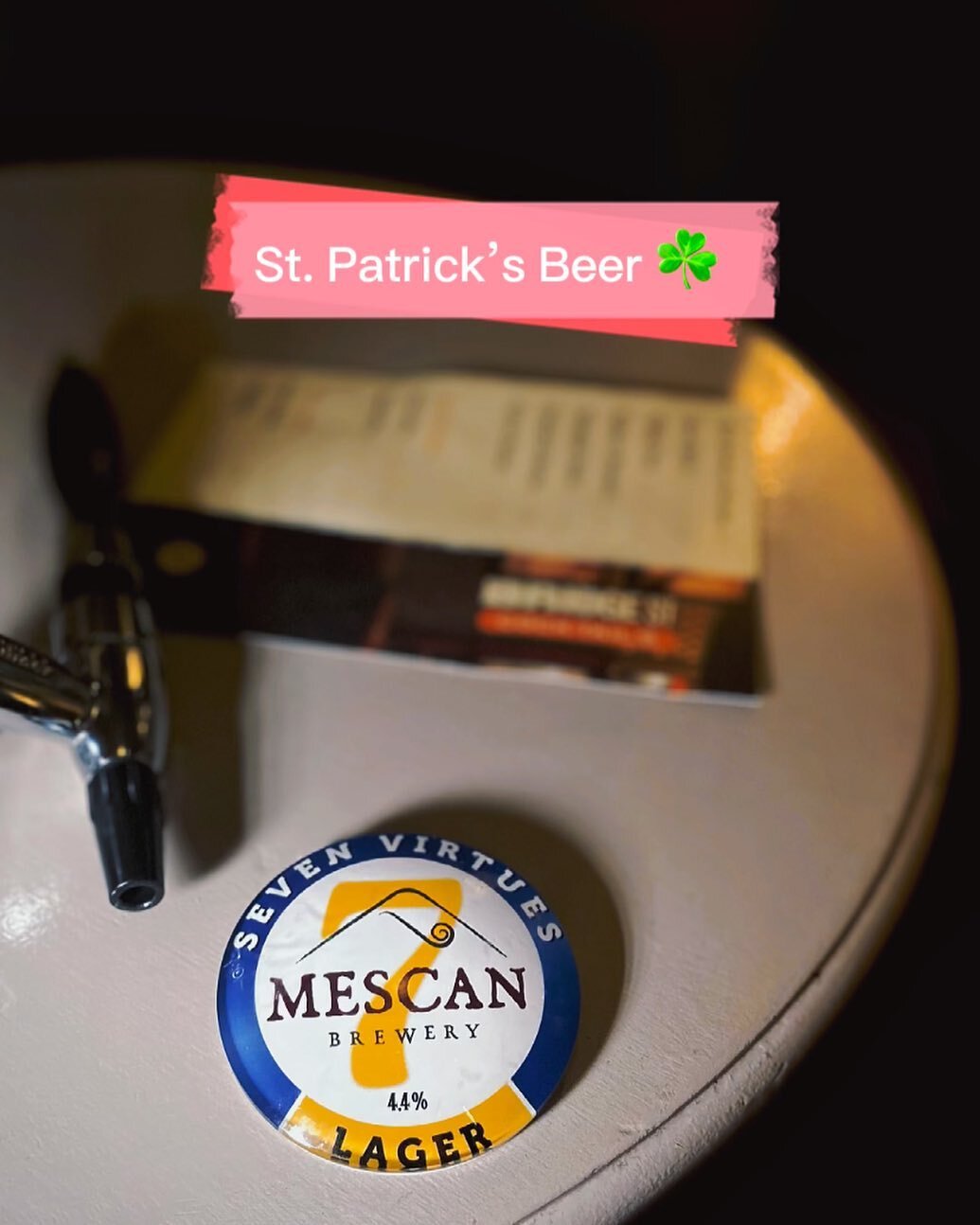 📢This Friday from 5:30-7:30pm📢

Cillian from Mescan Brewery will be here to put Mescan on tap🍻 

Located on the sacred slopes of Croagh Patrick, this beer pays homage to St. Patrick&rsquo;s personal brewer. 🇮🇪

Legend has it that his beer helped