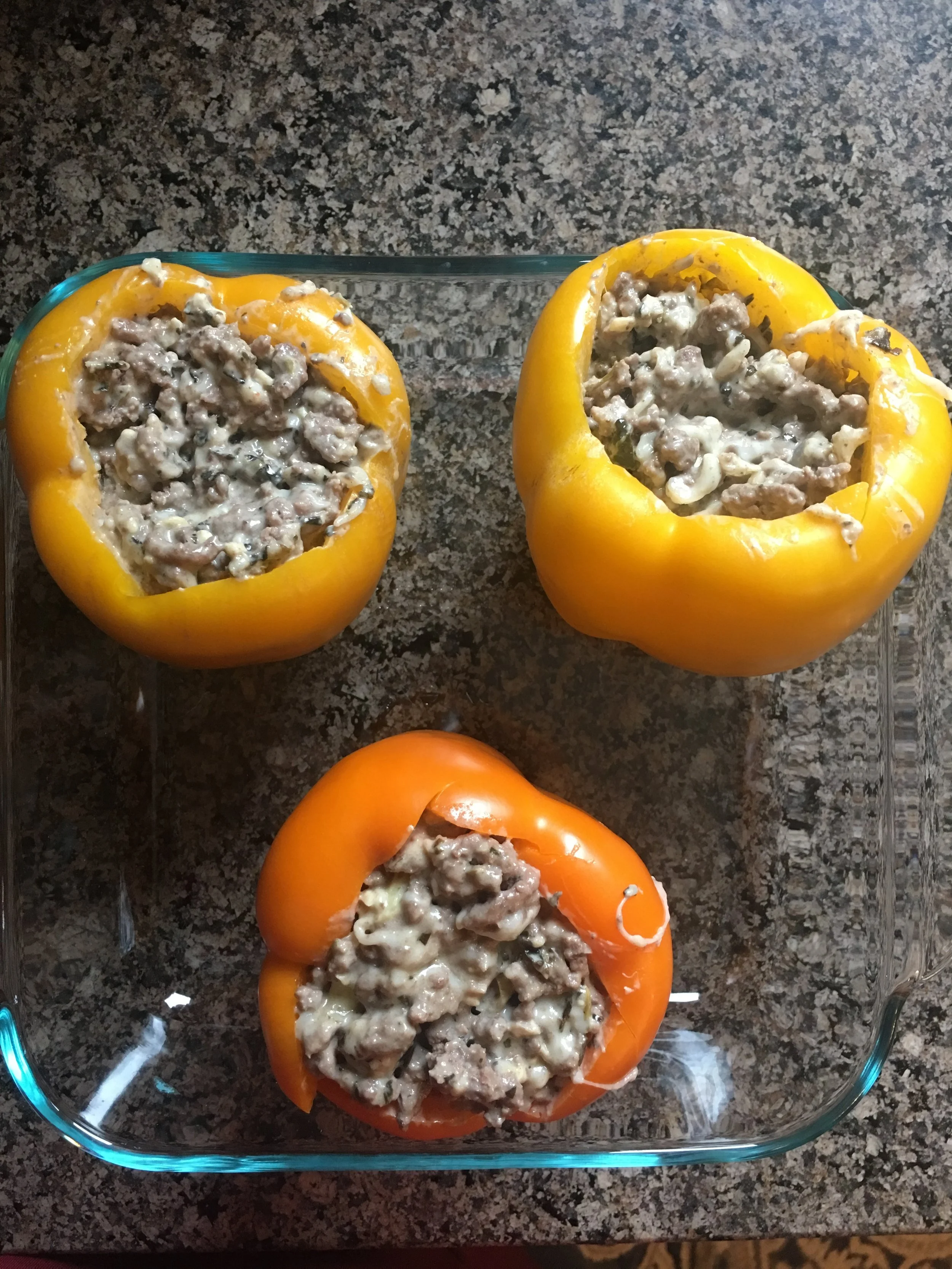 Spinach Artichoke Stuffed Peppers