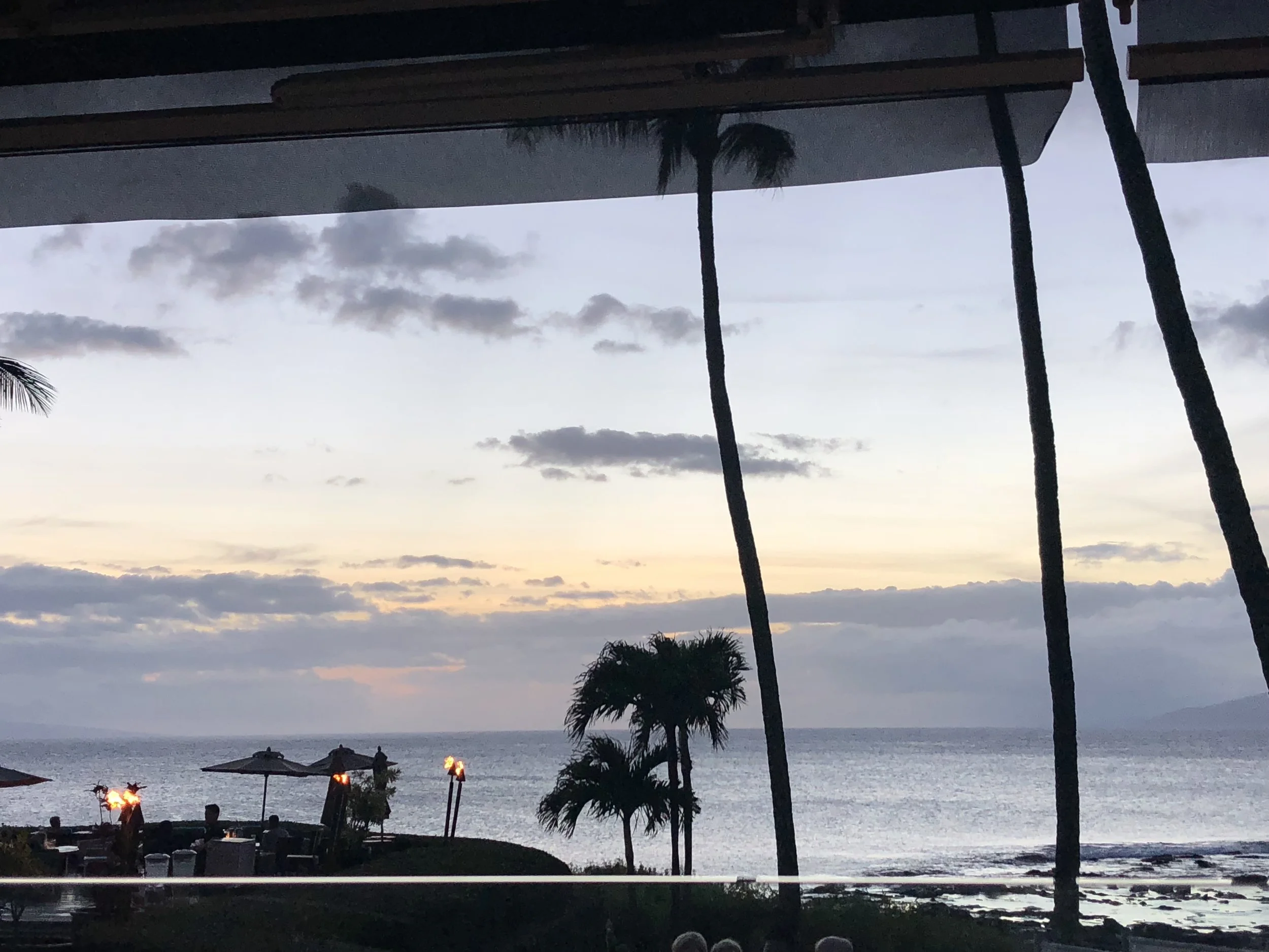 View from our table at Merriman’s Restaurant