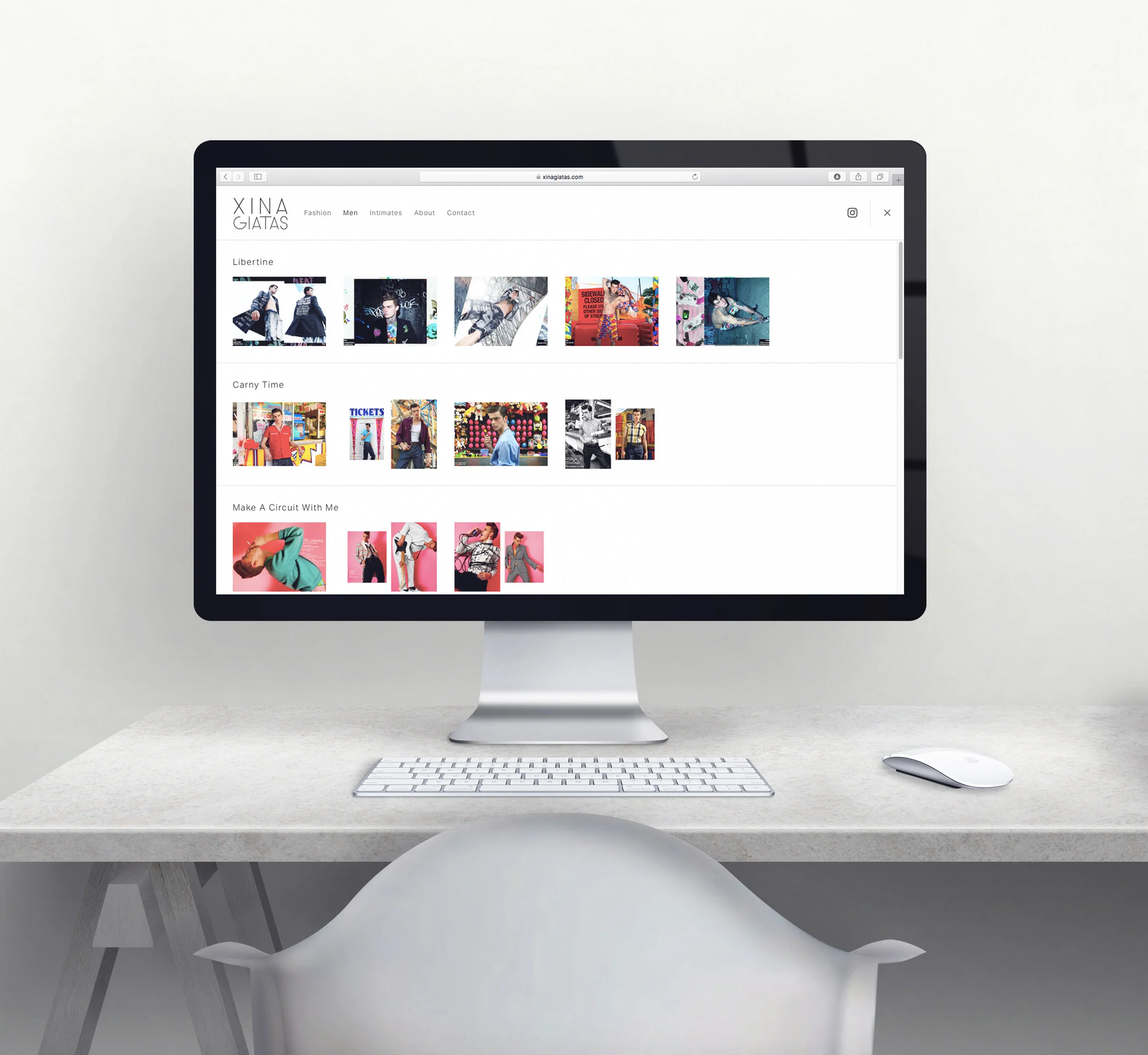 Logo, website design + portfolio curations