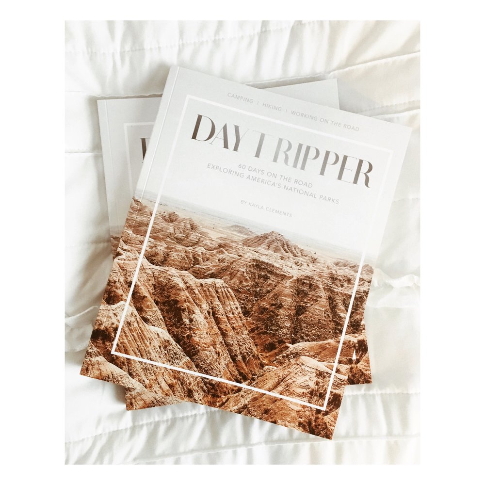  The first printed proof of   Daytripper: 60 Days on the Road Exploring America's National Parks   