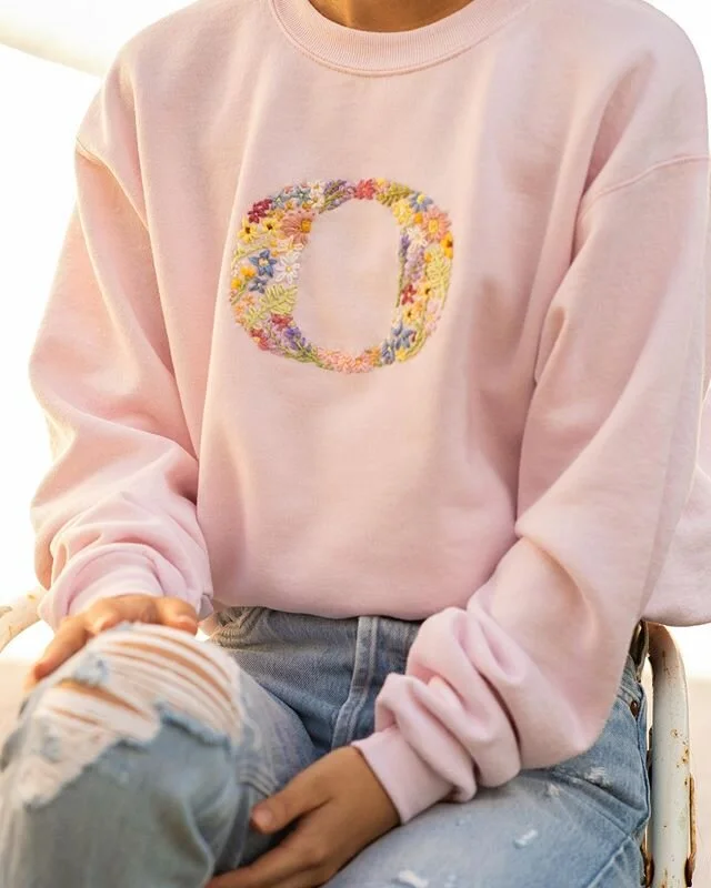 when I started embroidering this, it was because I thought it&rsquo;d be pretty and fun to do. but it ended up leading me to reflect on my college years and look for privilege I experienced.
⁣
there&rsquo;s been name changes this past week at UO and 