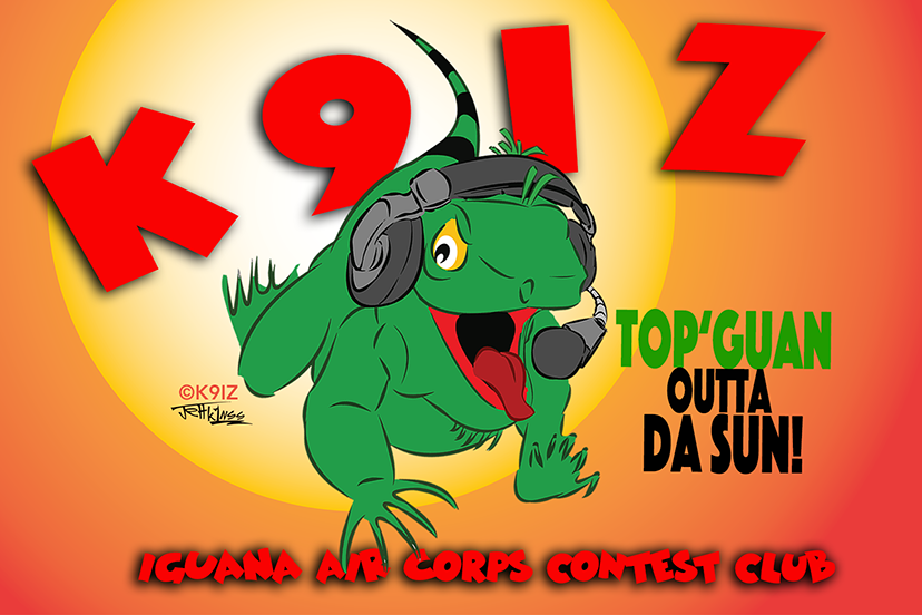 ©K9IZ We adapted the logo for the Iguana Air Corps club QSL, which some members customized with their own calls. If we design your logo, you own it, and we can help with any adjustments needed for a variety of applications.