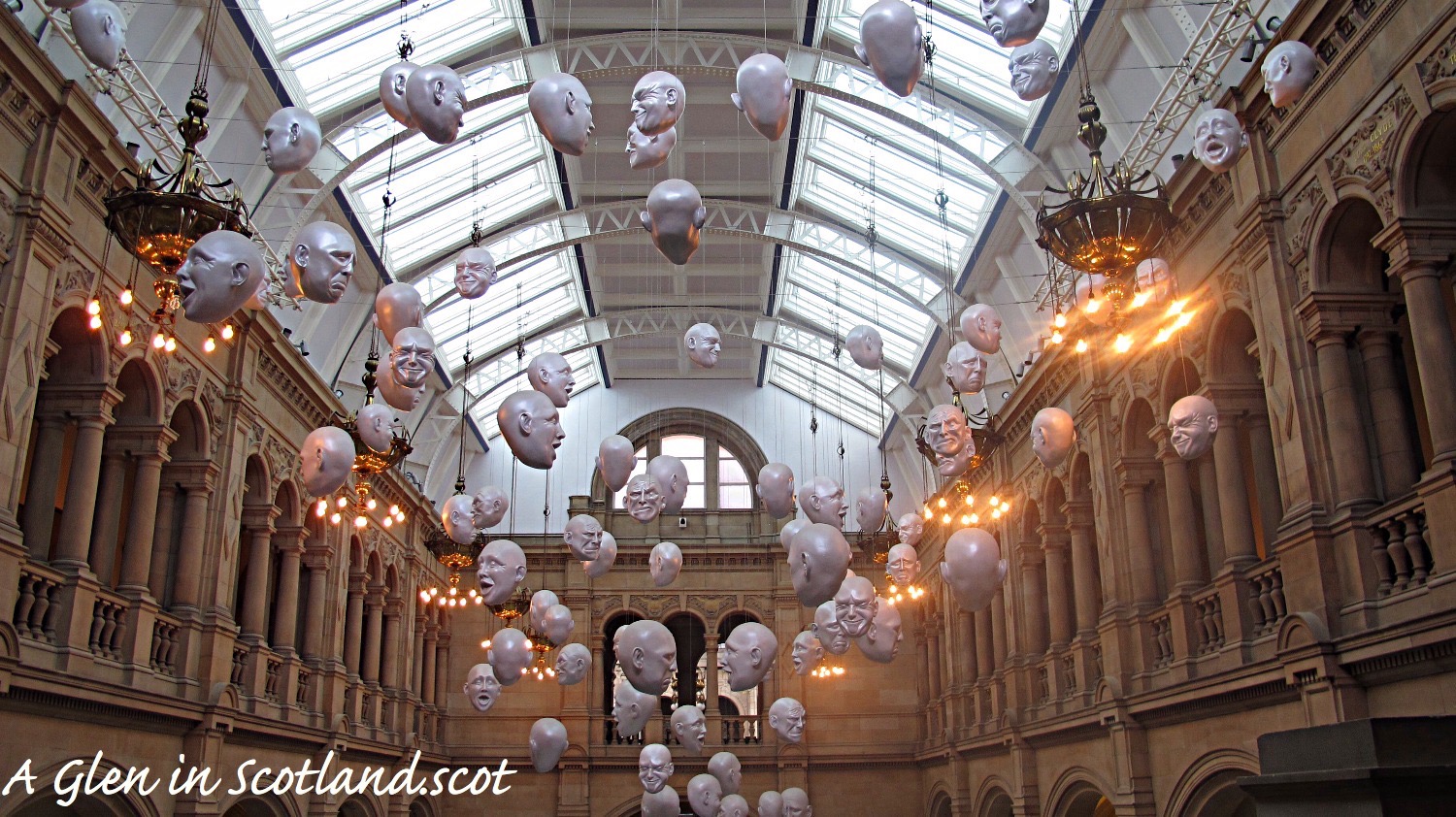 Floating Heads, Kelvingrove, Glasgow