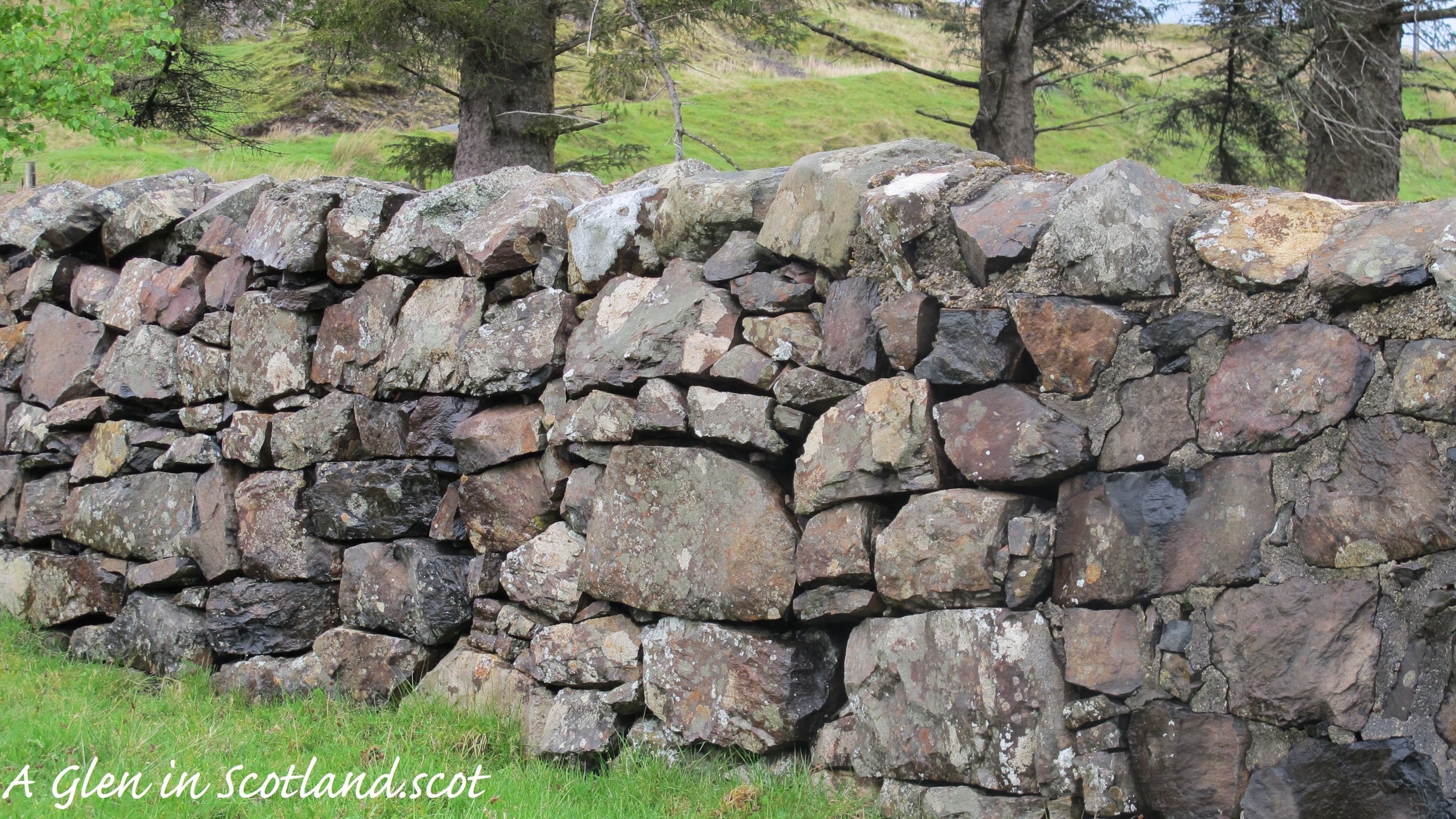 Stone wall, Isle of Skye