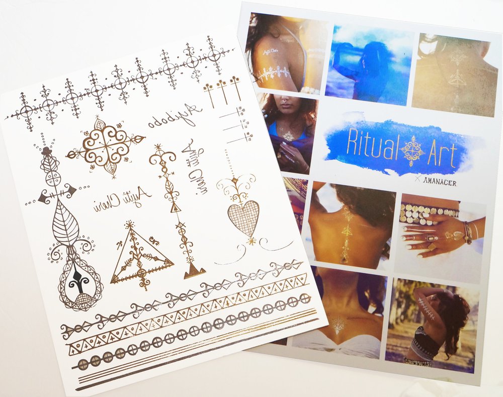 Ritual Art Temporary Tattoos — Chic Chateau Haiti