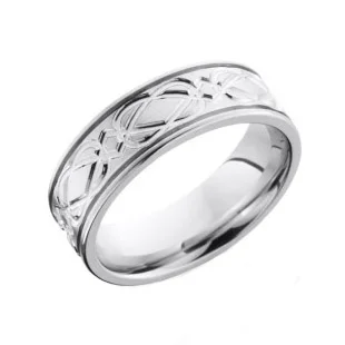 Celtic Weave Wedding Ring in Cobalt Chrome