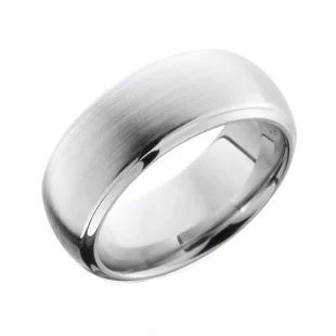 Cobalt Chrome Wedding Ring with Beveled Edge