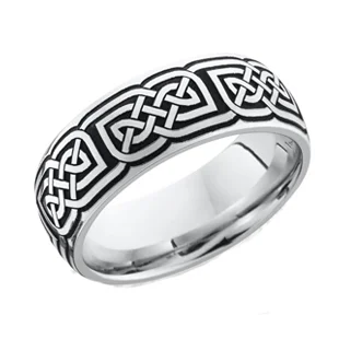 Celtic Knot Cobalt Chrome Wedding Ring