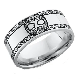 Cobalt Chrome Celtic Tree of Life Wedding Ring