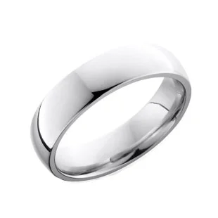 Cobalt Chrome Wedding Ring with Natural Edge