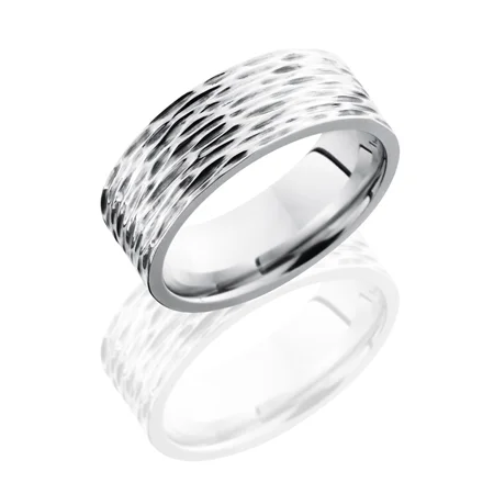 Tree Bark Cobalt Chrome Wedding Ring