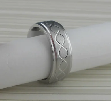 Celtic Infinity Knot Wedding Ring in Cobalt Chrome by Lashbrook Designs