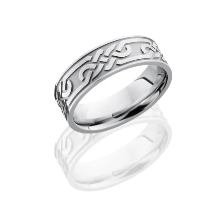 Celtic Knot Wedding Ring in Cobalt Chrome