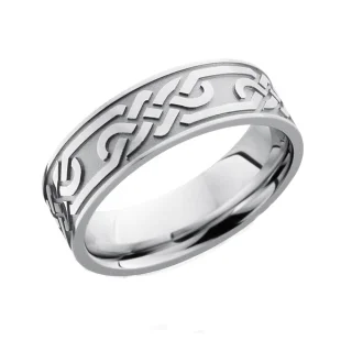 Celtic Knot Wedding Ring in Cobalt Chrome