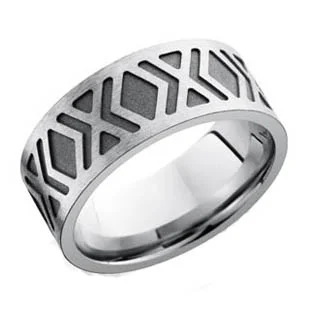Cobalt Chrome Equis Wedding Ring