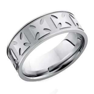 Cobalt Chrome Maltese Wedding Ring