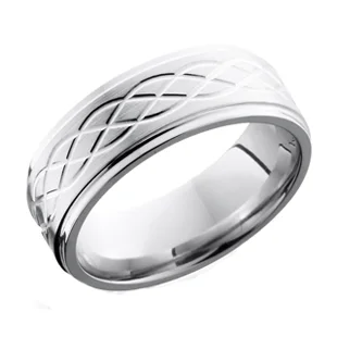 Celtic Weave on Cobalt Chrome Wedding Ring
