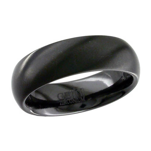 Geti Black Zirconium — Unique Titanium Wedding Rings