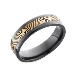 Black Zirconium Wedding Rings — Unique Titanium Wedding Rings