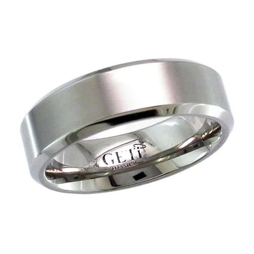 Flat Titanium Ring with Softened, Radius Edges