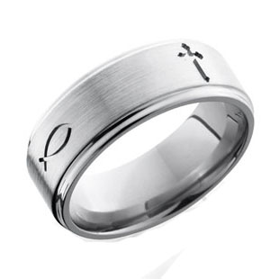 Titanium Christian Wedding Ring