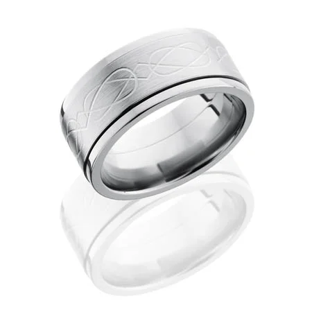 Celtic Knot Spinner Titanium Wedding Ring