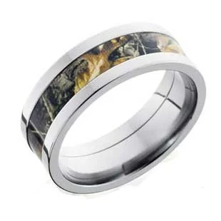Camo Wedding Ring in Titanium