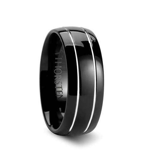 Thorsten Eclipse Black Tungsten Wedding Ring