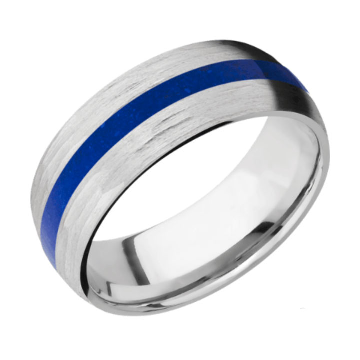 Lapis &amp; Tree Bark Finish Thin Blue Line Cobalt Chrome